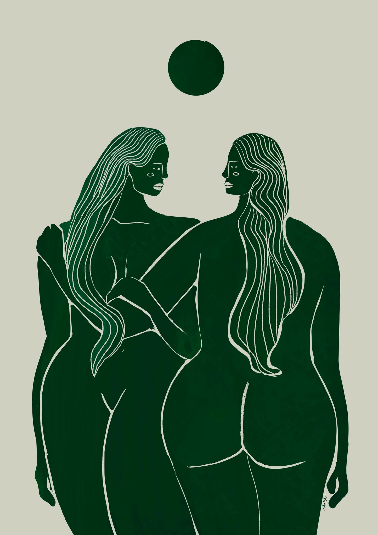 OLU OLU Art print: 'In love with me'
