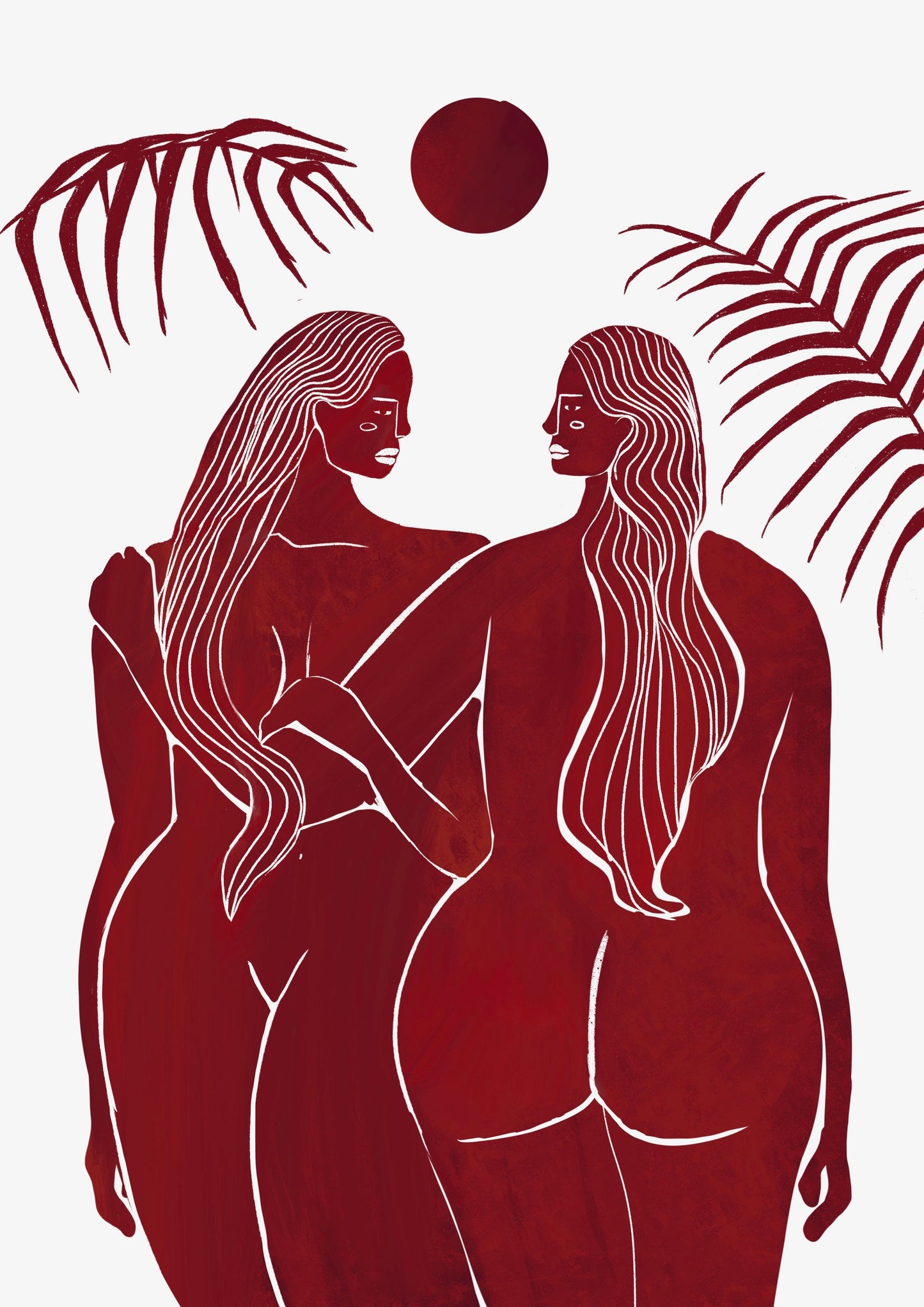 OLU OLU Art print: 'In love with me'