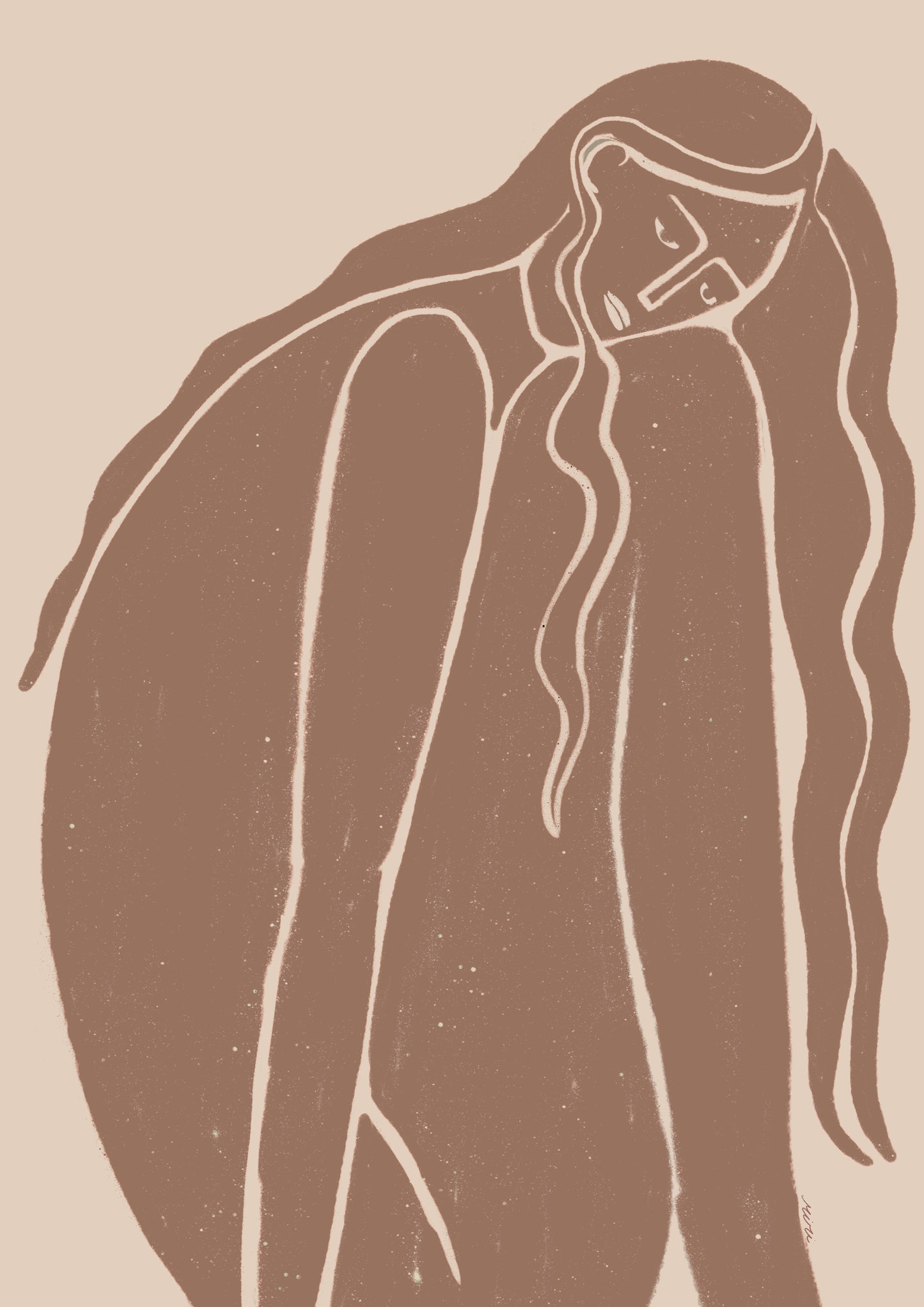 OLU OLU Art print: 'Keep peace with me'