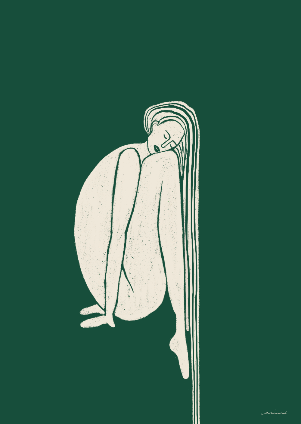 OLU OLU Art print: 'Nude Forrest'