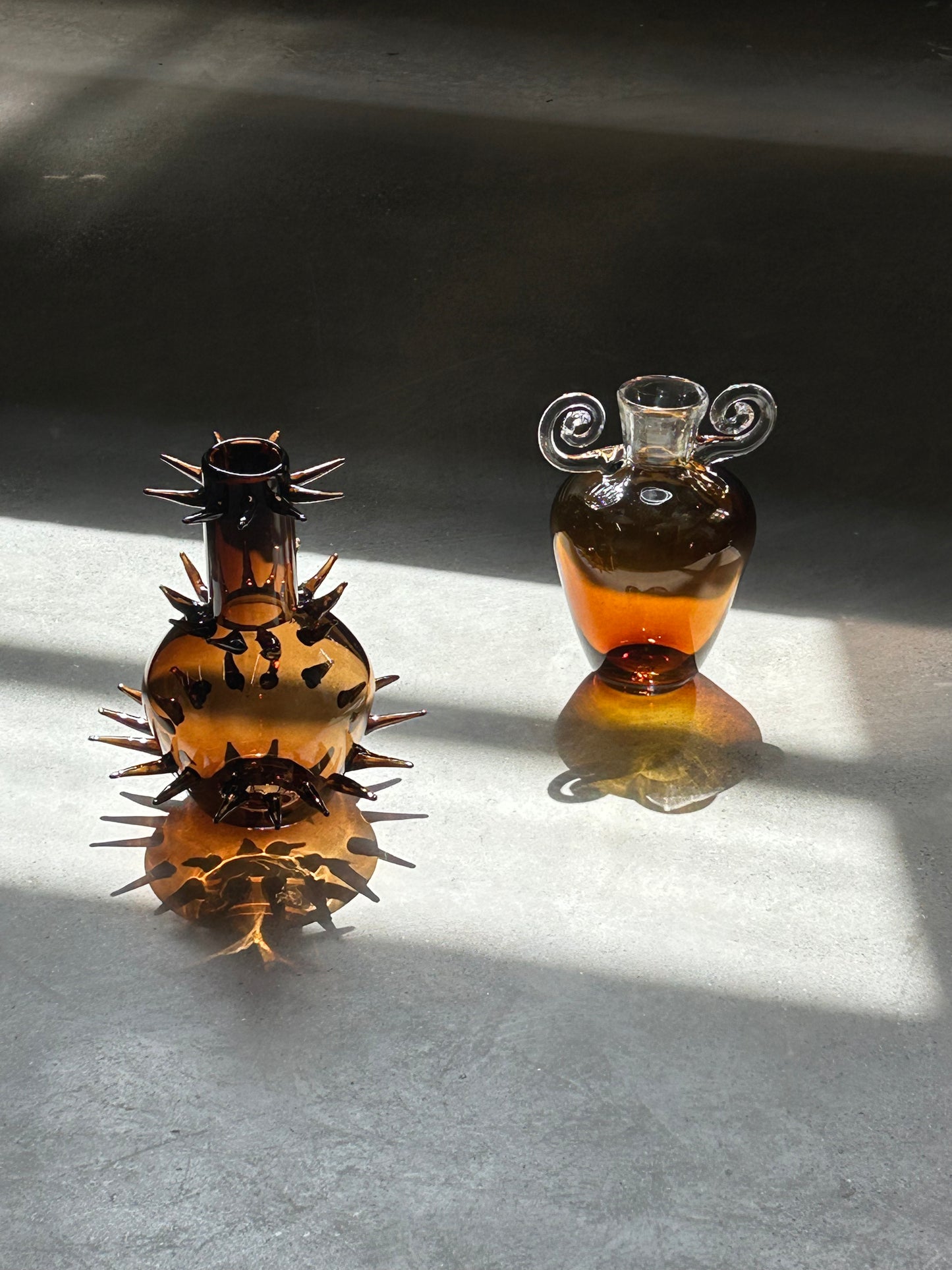 Growth glass blown vase